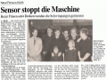 Sensor Stoppt die Maschine